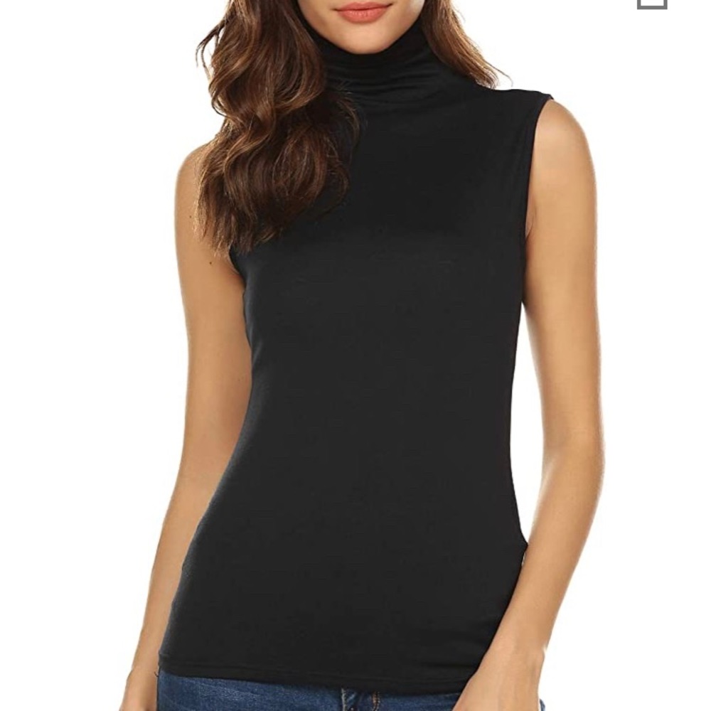 BRAND NEW no sleeve turtle neck!